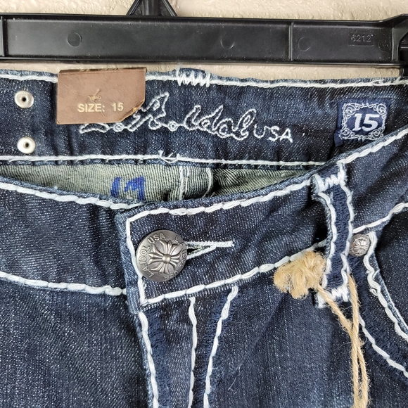 New la idol white boot cut jeans blue - Picture 9 of 10